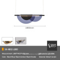 Acrylic Sheet Black Metal Dining Pendant Light